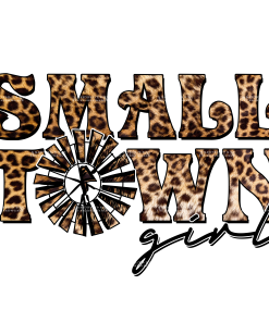 Small Town Girl Leopard DTF Transfer
