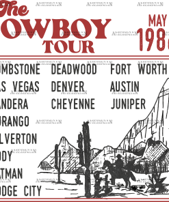The Cowboy Tour DTF Transfer