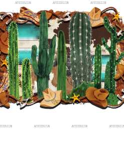 Western Cactus DTF Transfer