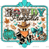 Western Howdy Pumpkin DTF Transfer