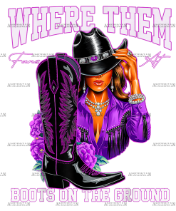 Where Them Fans At Boots On The Ground-20 DTF Transfer