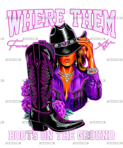 Where Them Fans At Boots On The Ground-21 DTF Transfer