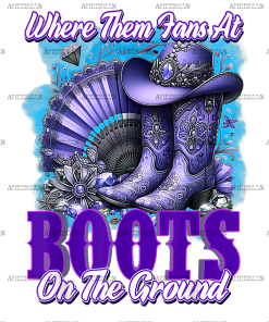 Where Them Fans At Boots On The Ground-24 DTF Transfer
