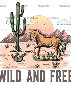Wild And Free-1 DTF Transfer