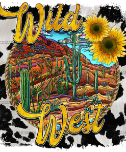 Wild West Sunflower DTF Transfer
