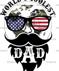 World's Coolest Dad DTF Transfer